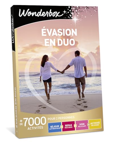 Wonderbox Evasion en Duo coffret cadeau 2 personnes