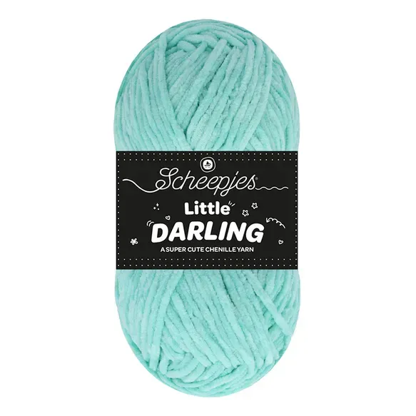 Scheepjes Little Darling fil chenille 408 Blue Fish velours