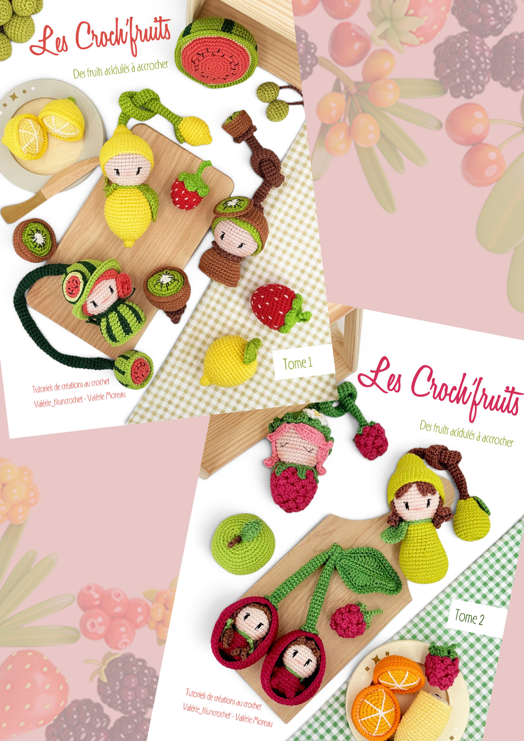 Valerie Fil un Crochet Croch’Fruits livre crochet combo tomes 1+2