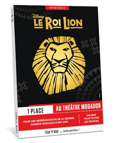 Wonderbox Connect Roi Lion coffret spectacle 1 personne Mogador
