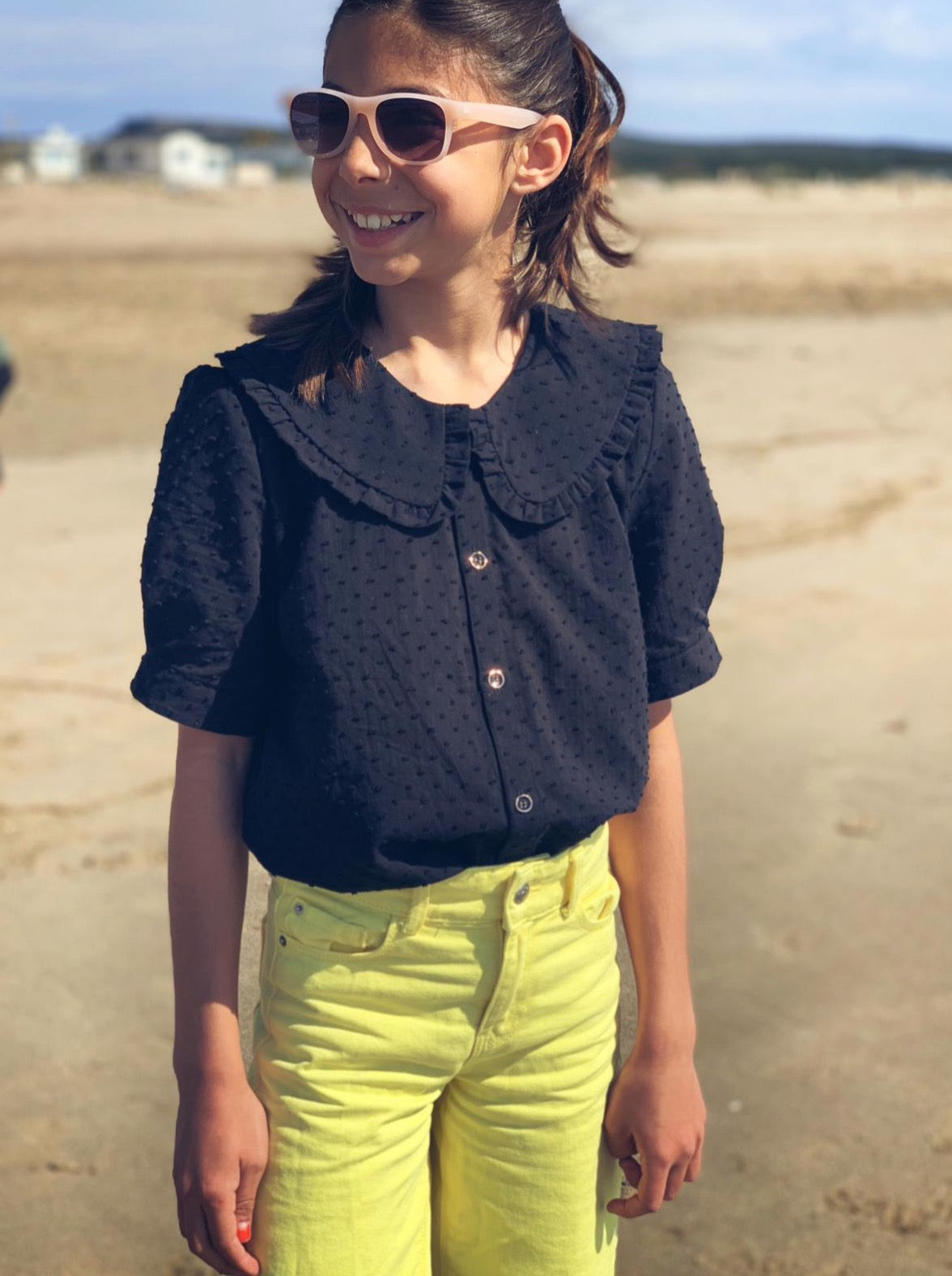 Laeti & Léa Cho Junior patron blouse enfant 4-14 ans PDF col plat