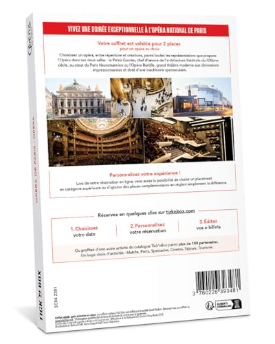 Wonderbox Opéra de Paris coffret cadeau 2 personnes
