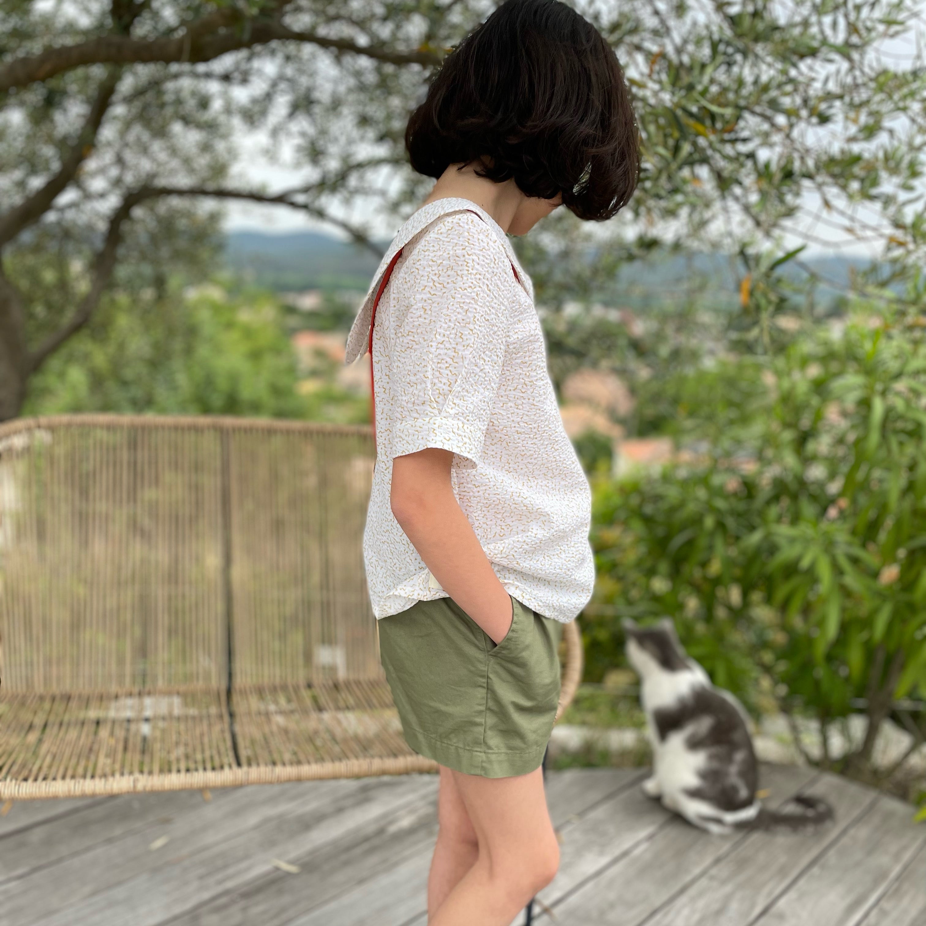 Laeti & Léa Cho Junior patron blouse enfant 4-14 ans PDF col plat