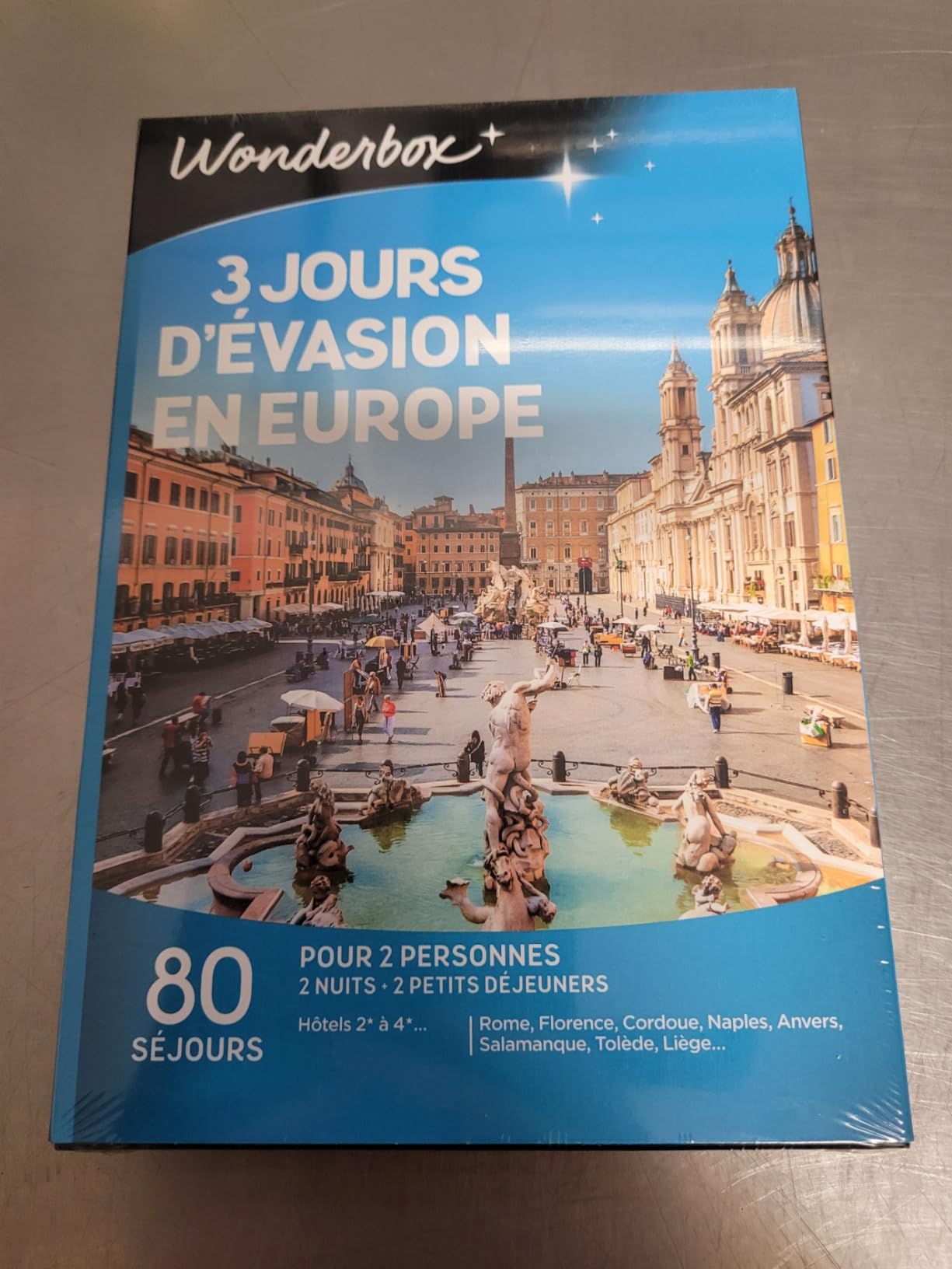 Wonderbox 3 Jours Évasion en Europe coffret séjour 2 nuits 2 pers