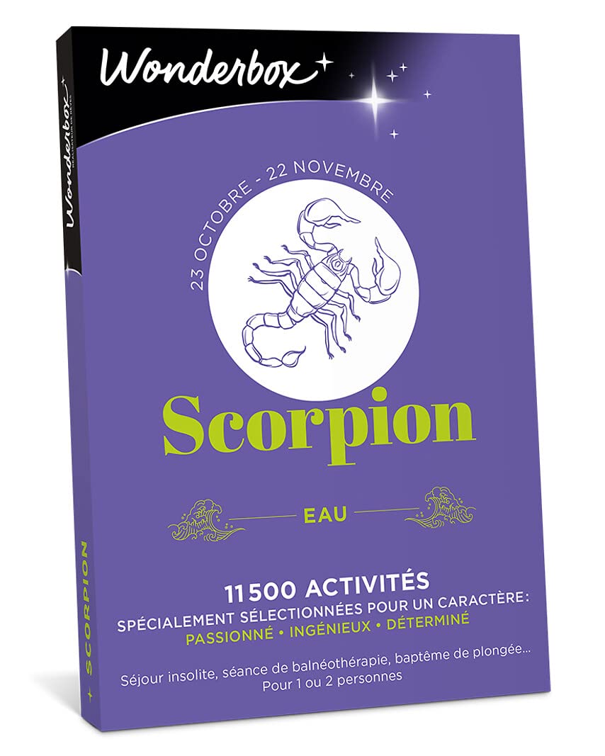 Wonderbox Scorpion coffret cadeau astro multi 1 activité