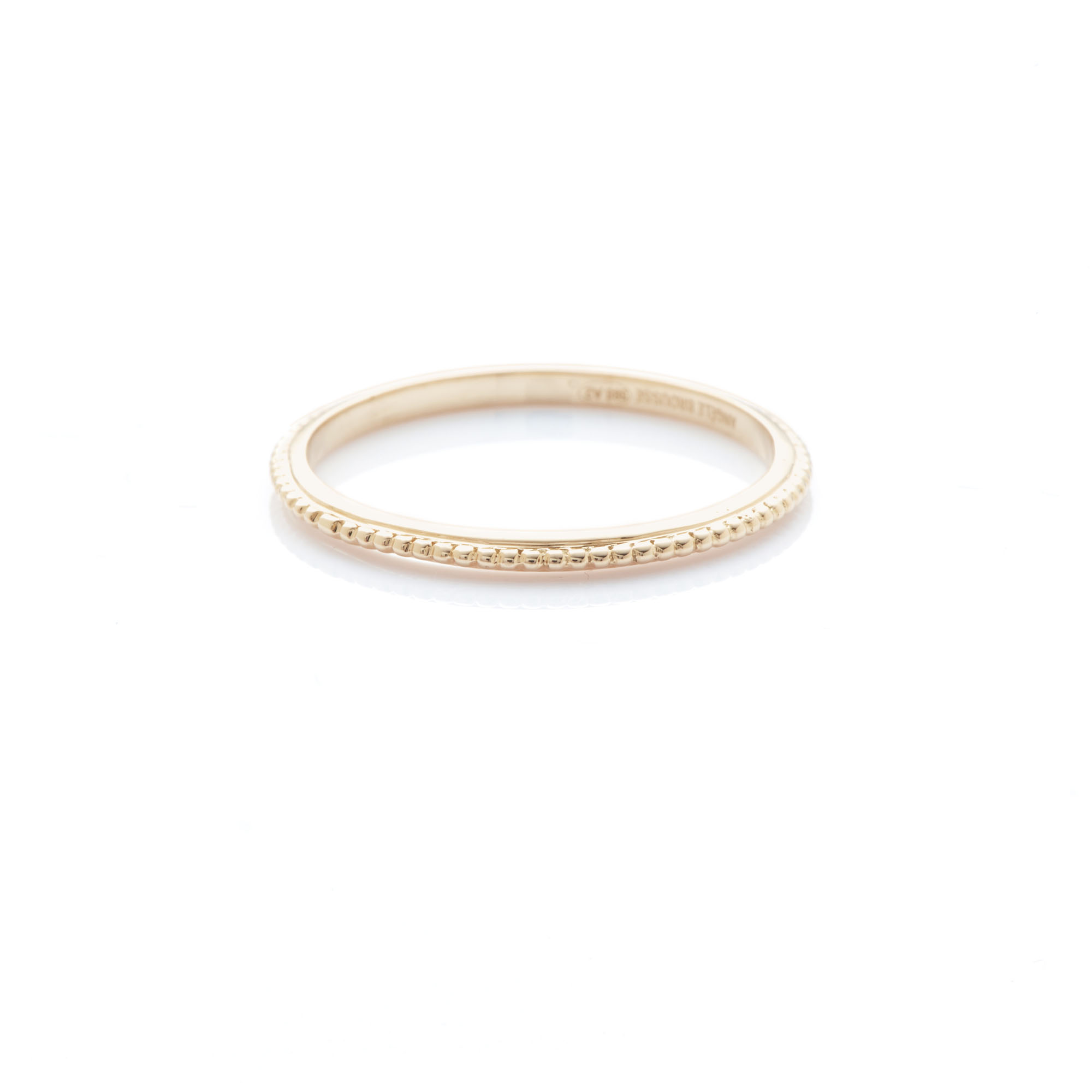 Angèle Brousse Georgia bague milgrain or 14 carats