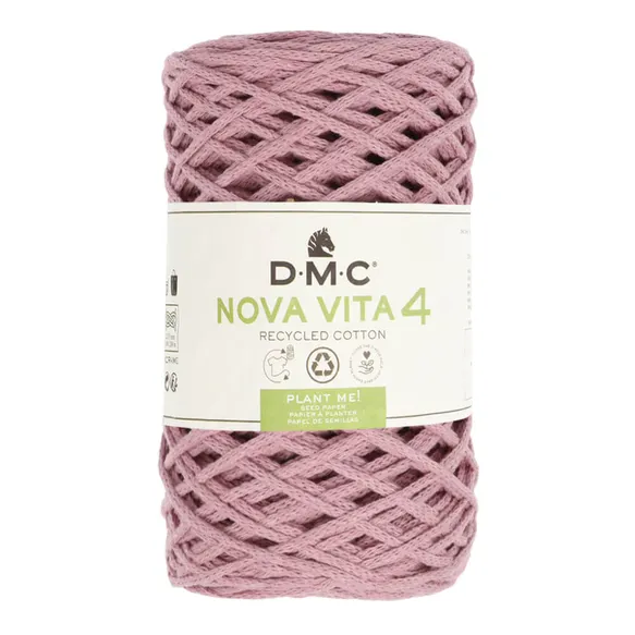DMC Nova Vita 4 004 fil recyclé vieux rose 250g