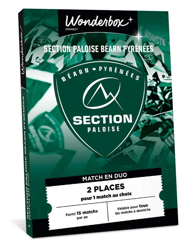 Wonderbox Section Paloise coffret cadeau rugby 2 pers