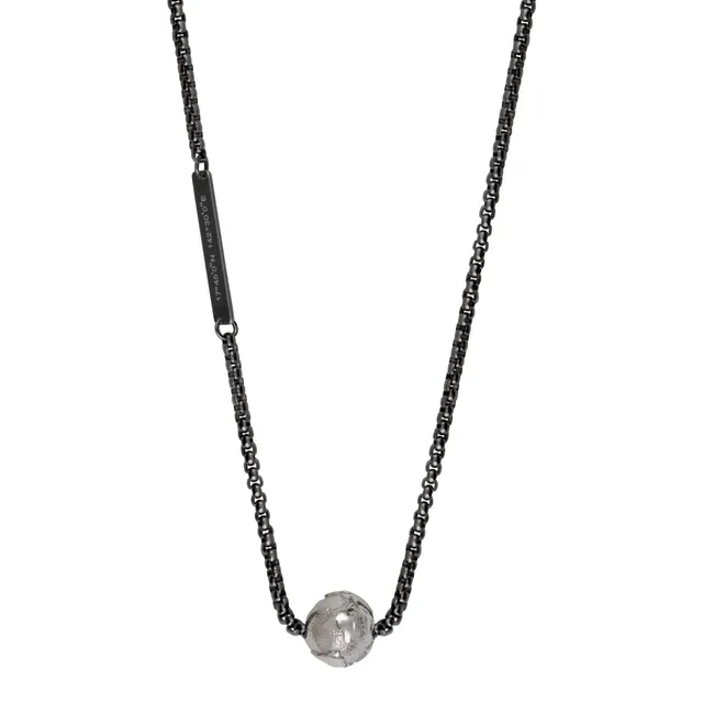 IKOBA Colliers Chaîne Terre Acier Collier Brillant