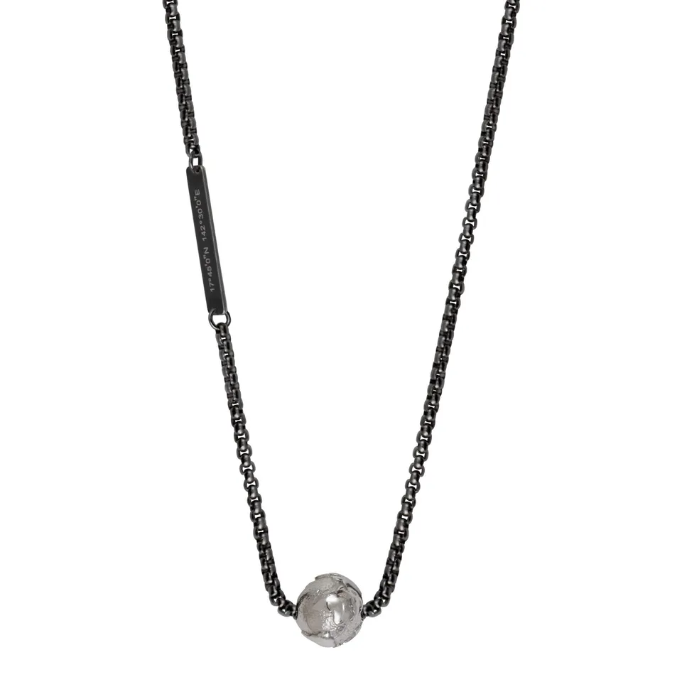 IKOBA Colliers Chaîne Terre Acier Collier Brillant
