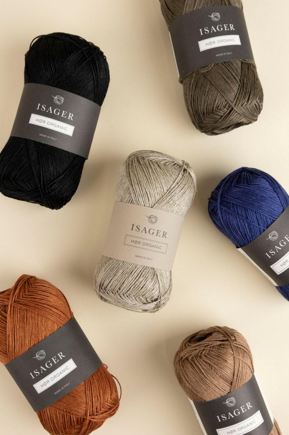 Isager Hør Organic fil à tricoter lin bio