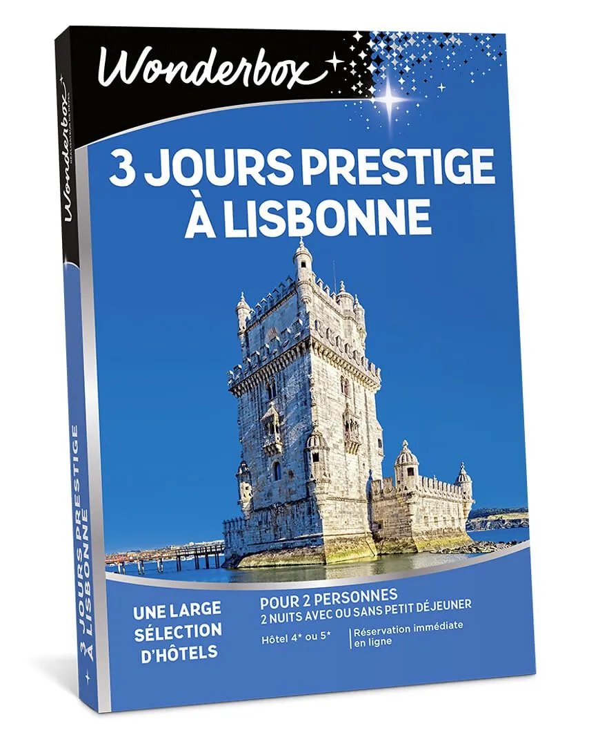 Wonderbox 3 Jours Prestige Lisbonne coffret cadeau 2 pers 2 nuits