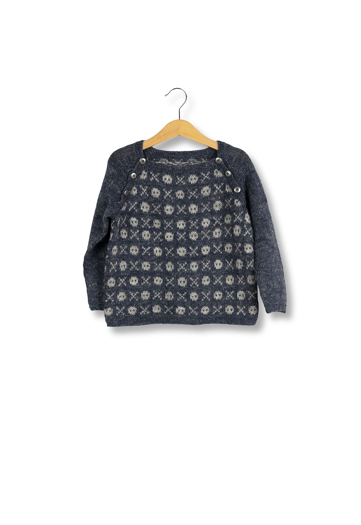 Isager Yarn Kits Skeletter kit tricot pull jacquard