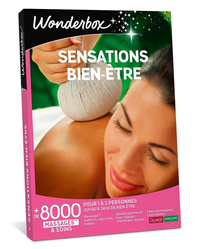 Wonderbox Sensations Bien-Être coffret massage 1-2 pers