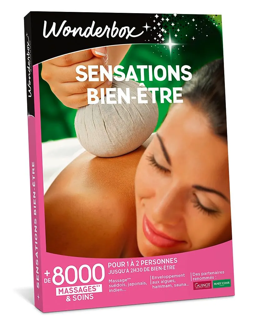 Wonderbox Sensations Bien-Être coffret massage 1-2 pers