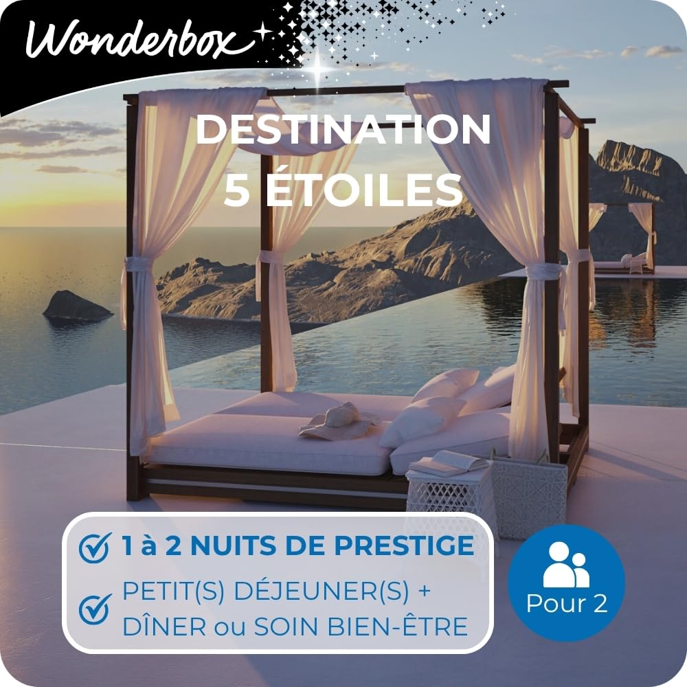 Wonderbox Destination 5 Étoiles coffret cadeau 2 pers