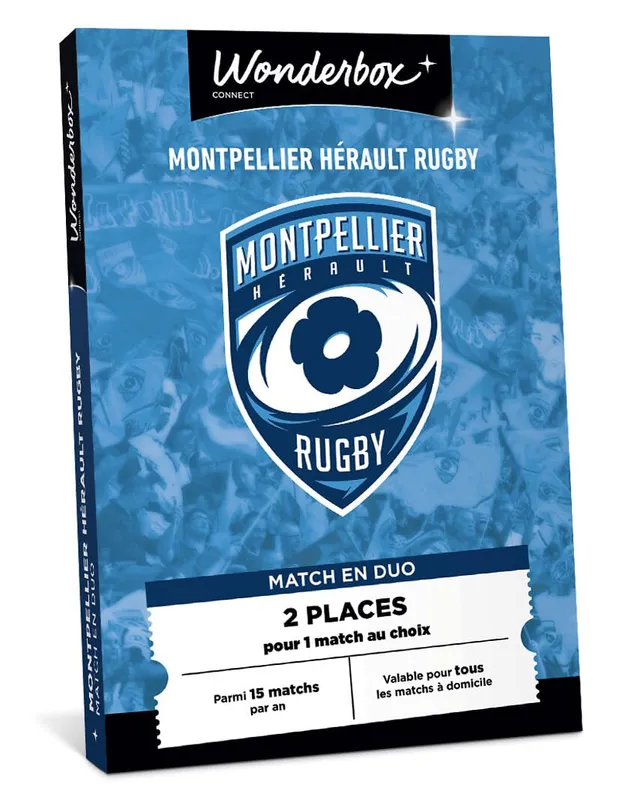 Wonderbox Montpellier Hérault Rugby coffret cadeau 2 places rugby