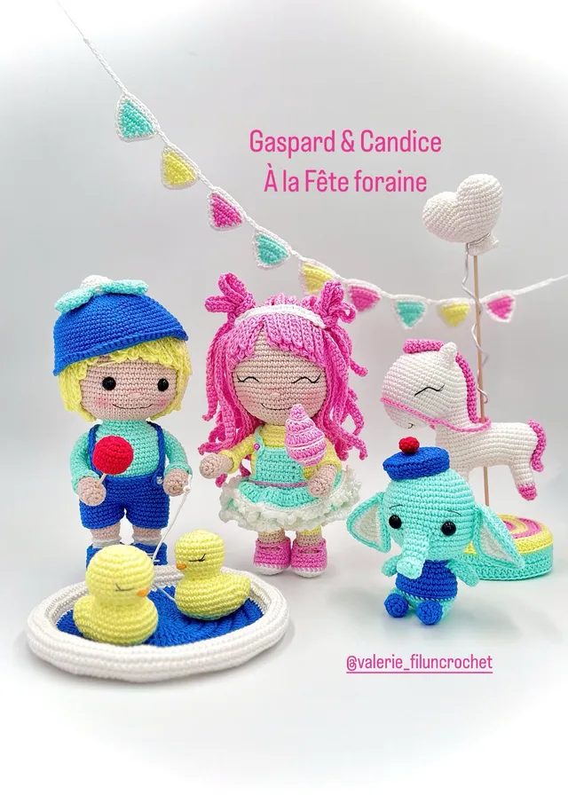 Valerie Fil un Crochet Gaspard et Candice livre fête foraine