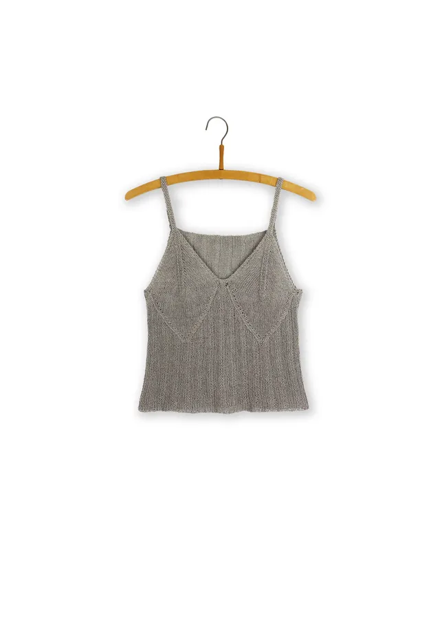 Isager Shell Top kit tricot débardeur femme