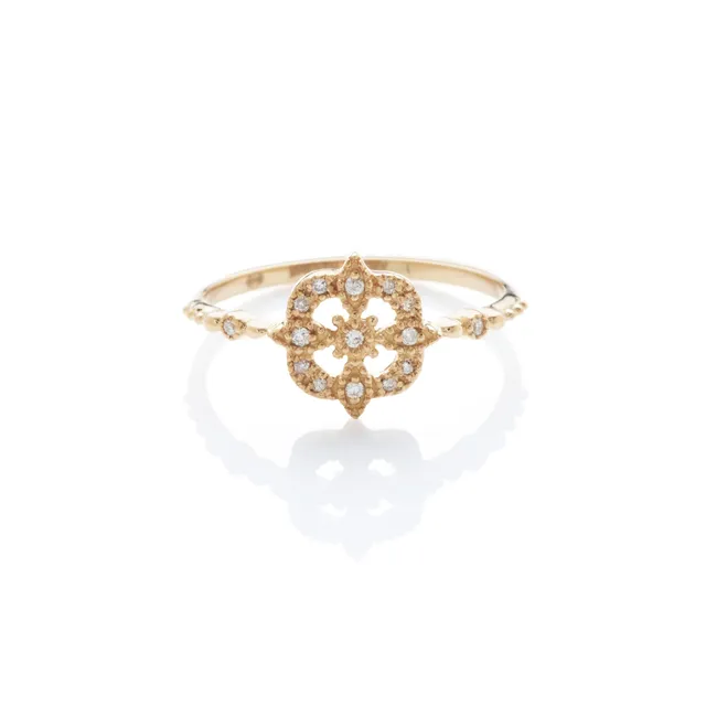 Angèle Brousse Gina Star Bague Or 18 Carats Diamants