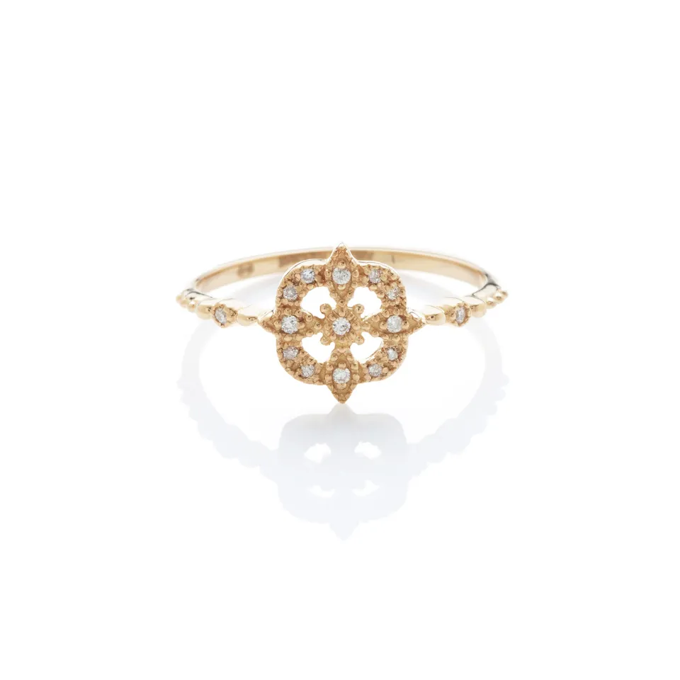 Angèle Brousse Gina Star Bague Or 18 Carats Diamants