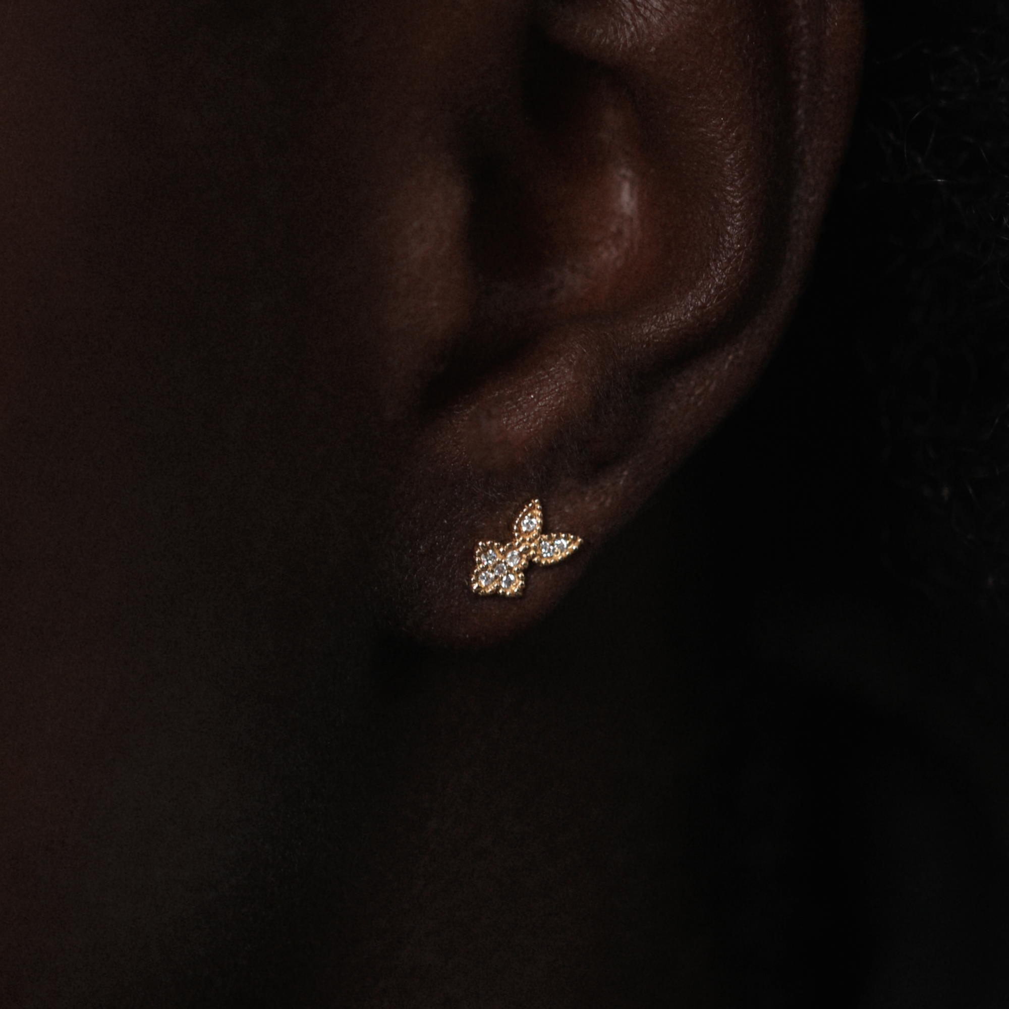 Angèle Brousse Nina Rabbit puce or jaune diamants