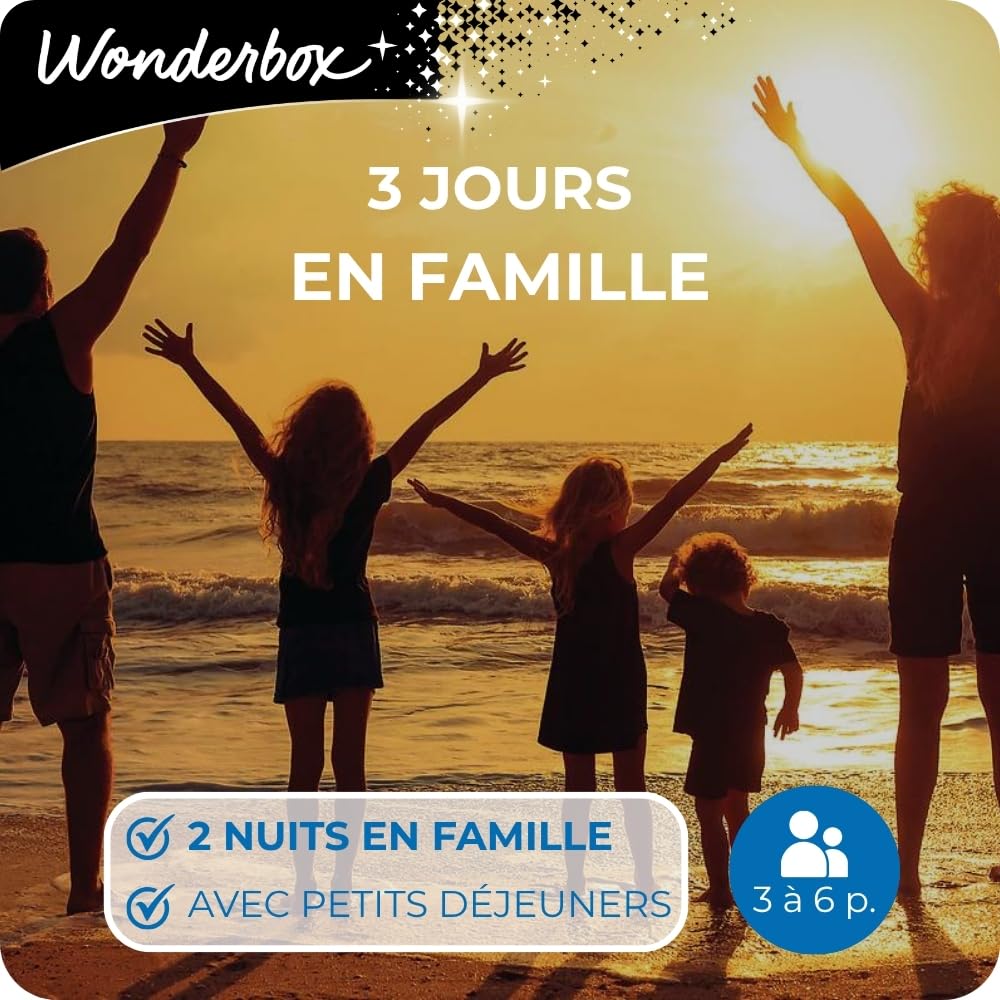 Wonderbox Séjour 3 Jours en Famille coffret 3-6 pers.