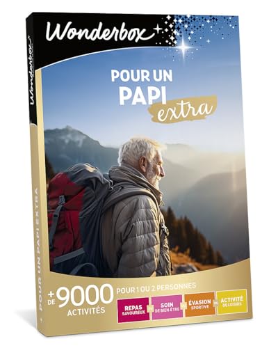 Wonderbox Papi Extra coffret cadeau multi-activités 1-2 pers