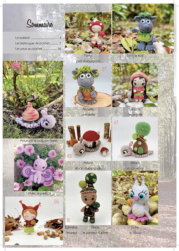 Valerie Fil un Crochet La Forêt Enchantée livre crochet forêt A4