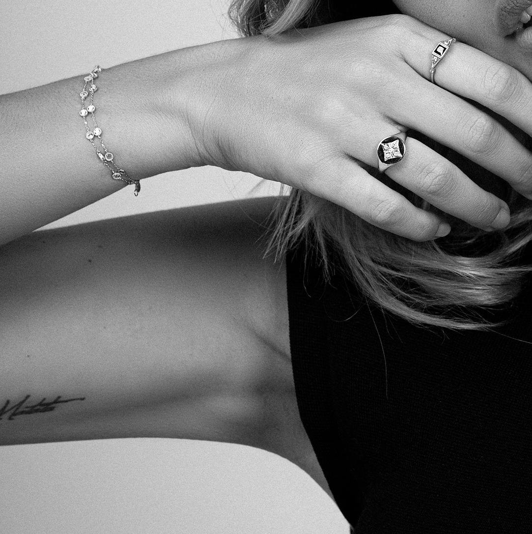 Angèle Brousse Cessi bracelet multi-pierres topazes or jaune