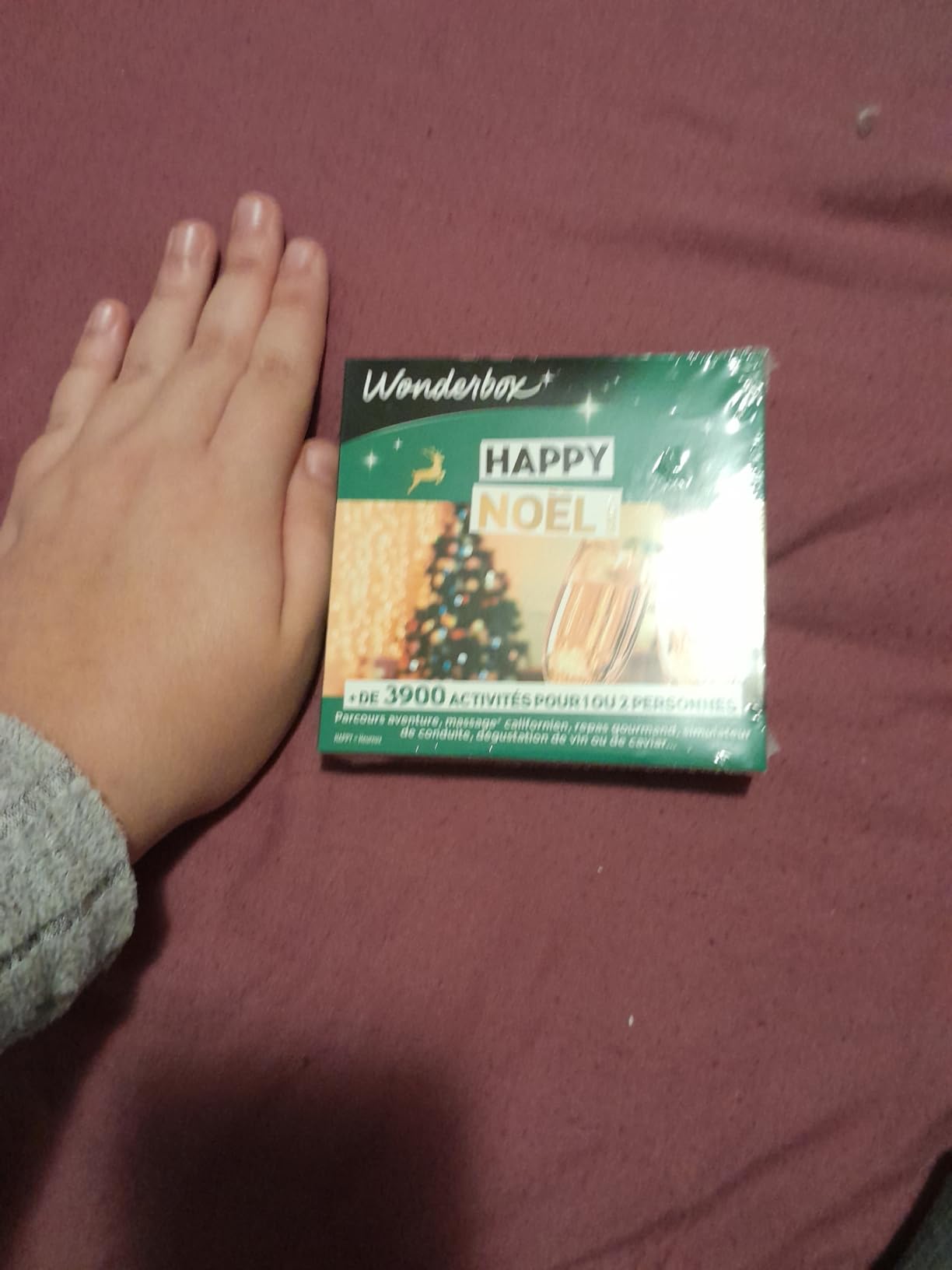 Wonderbox Happy Noël Gold coffret cadeau multi-activités 1-2 pers