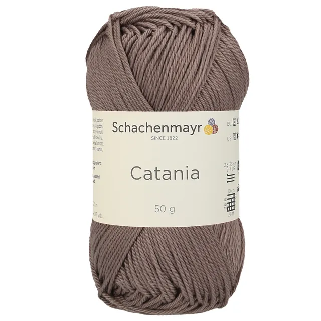 Schachenmayr Catania 0161 Teddy fil coton 50g marron