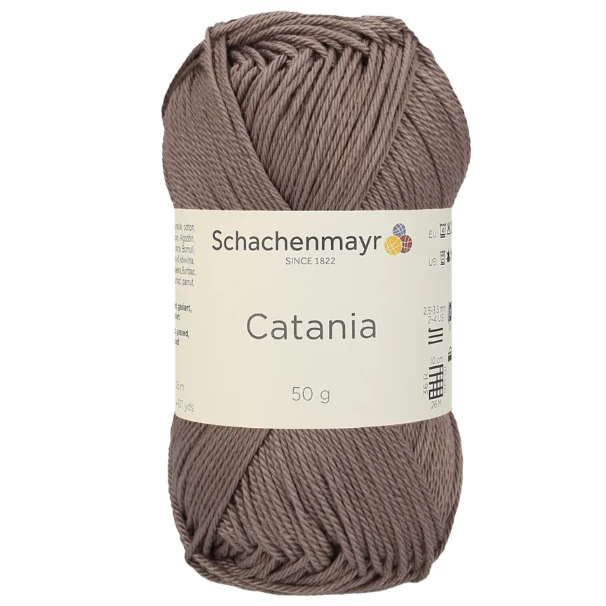 Schachenmayr Catania 0161 Teddy fil coton 50g marron