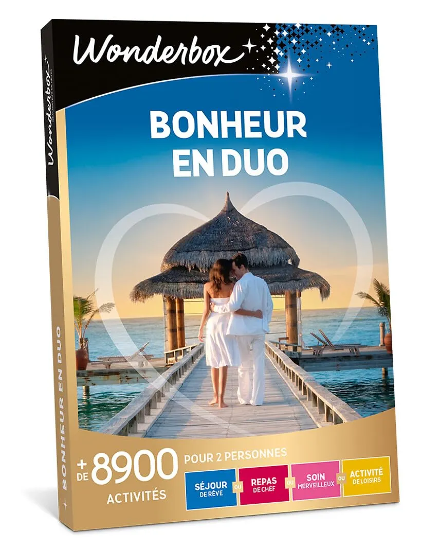 Wonderbox Coffrets Bonheur en Duo coffret cadeau couple 2 pers
