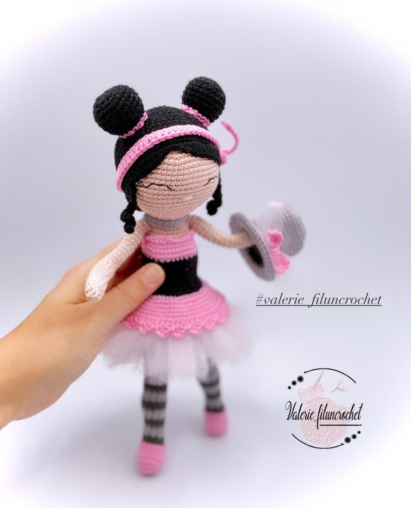 Valerie Fil un crochet Lucie danseuse tutoriel amigurumi poupée