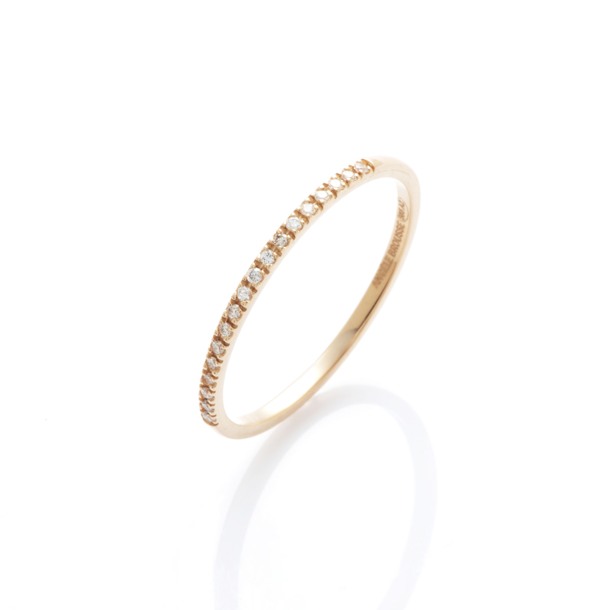 Angèle Brousse Dita bague or blanc 14 carats 18 diamants