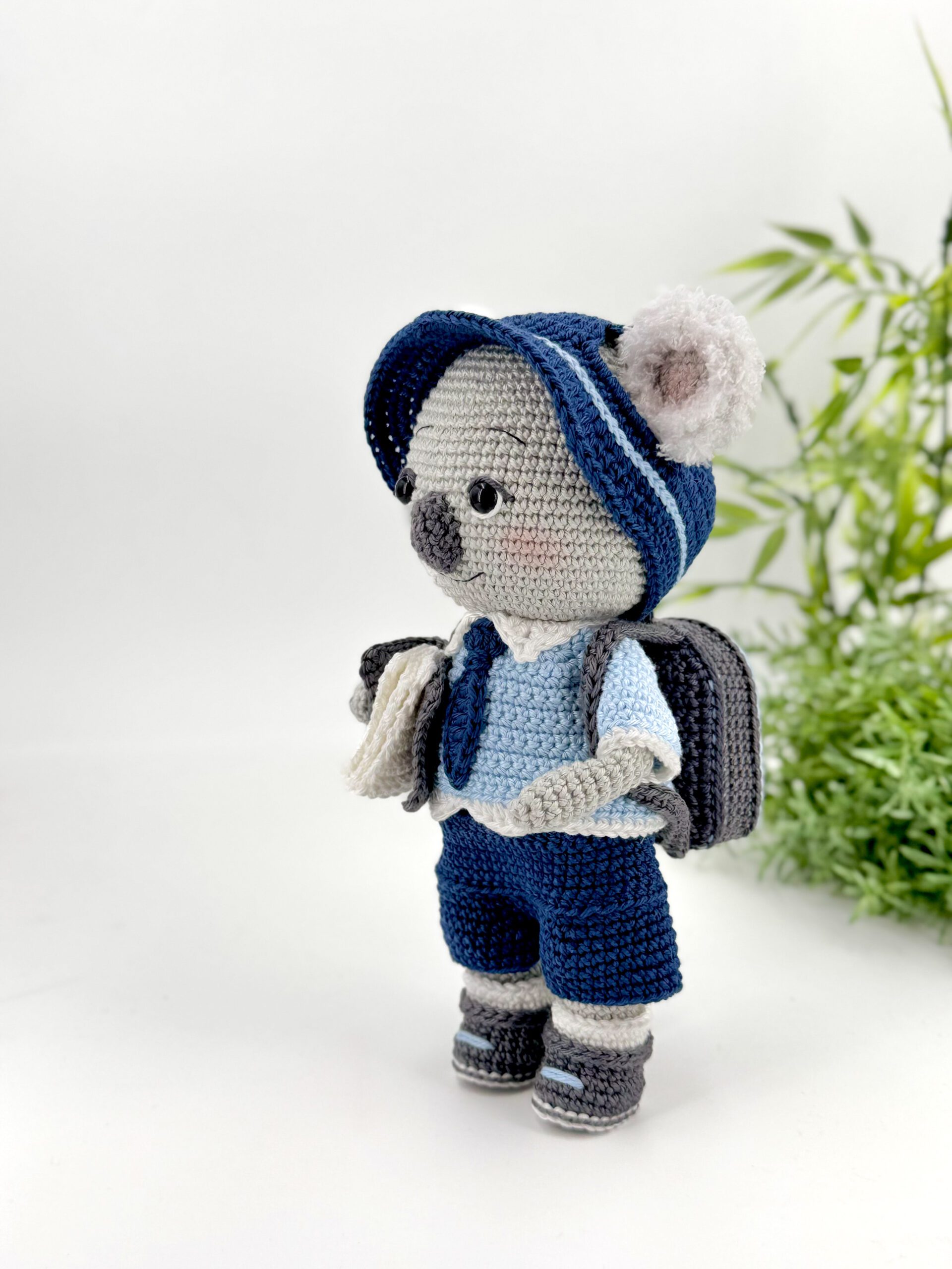 Camille le koala l’écolier livre crochet patron amigurumi