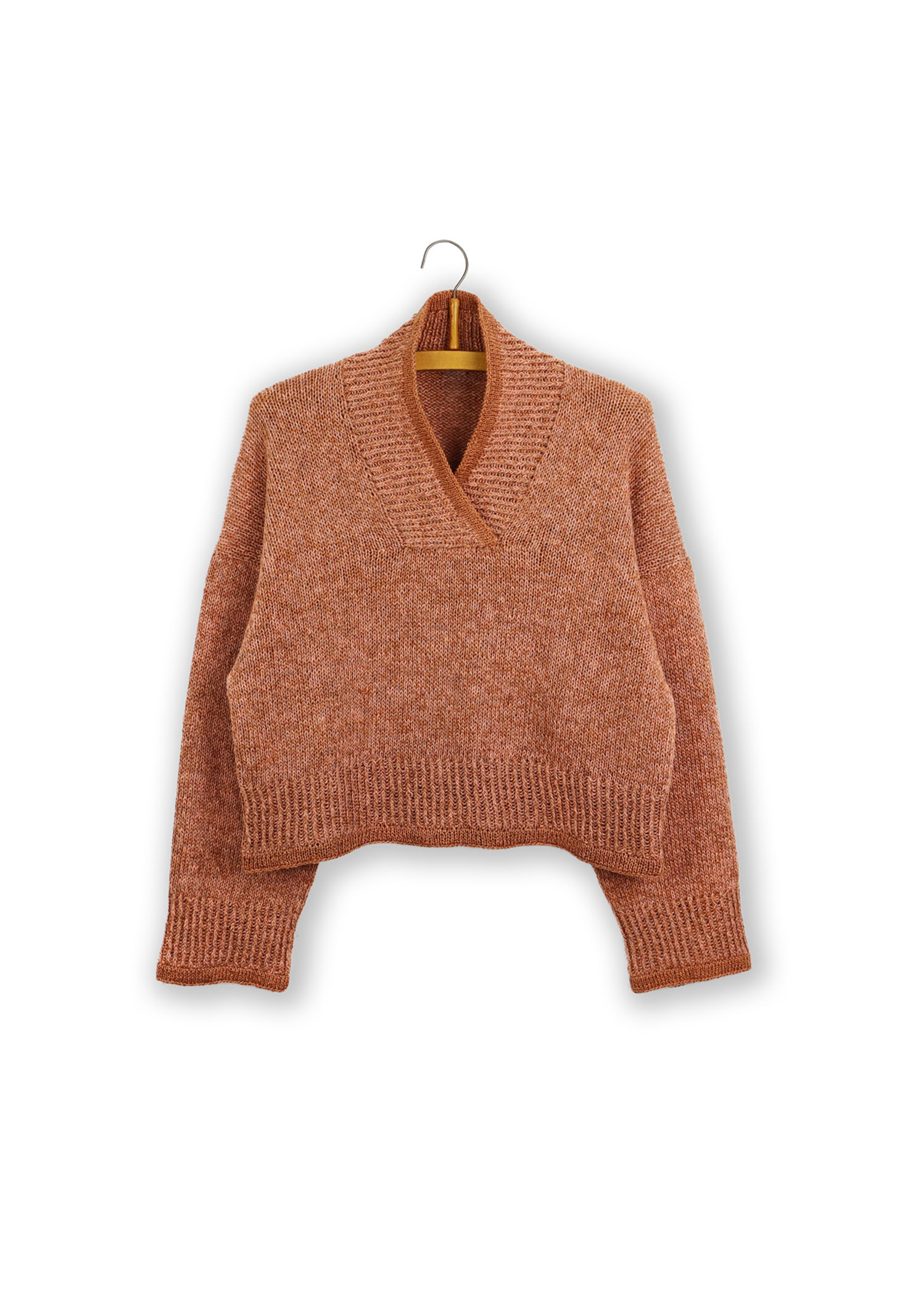 Isager Dune pullover kit tricot laine pull ajouré
