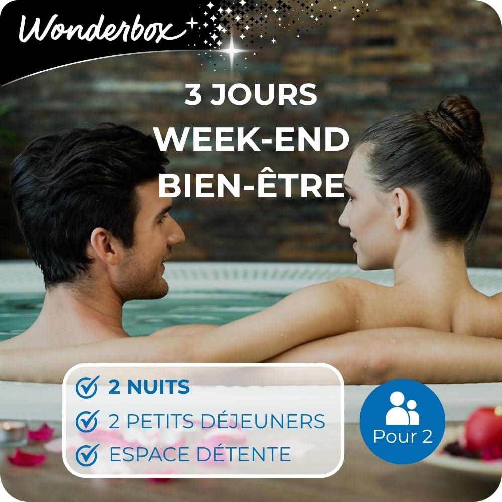 Wonderbox 3 Jours Week-End Bien-être coffret 2 nuits 2 pers