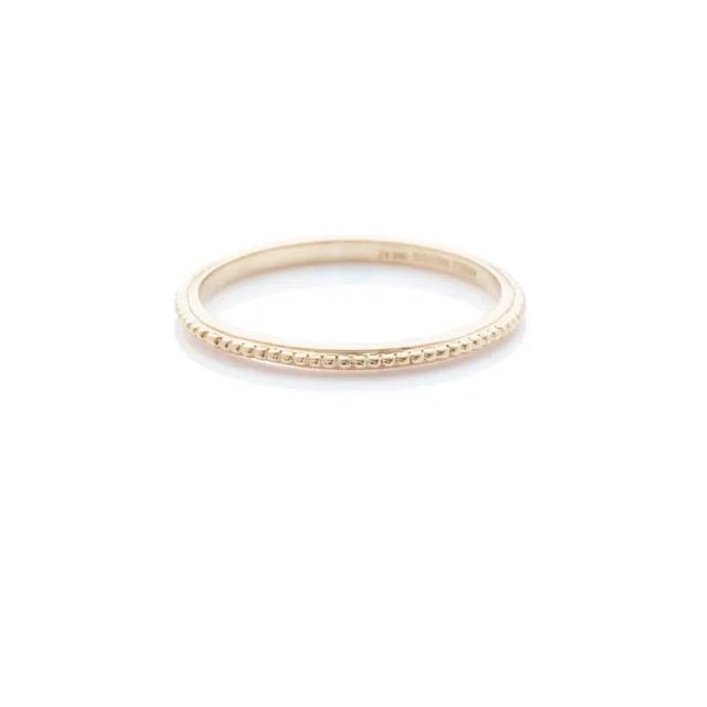 Angèle Brousse Georgia bague micro-perlée or
