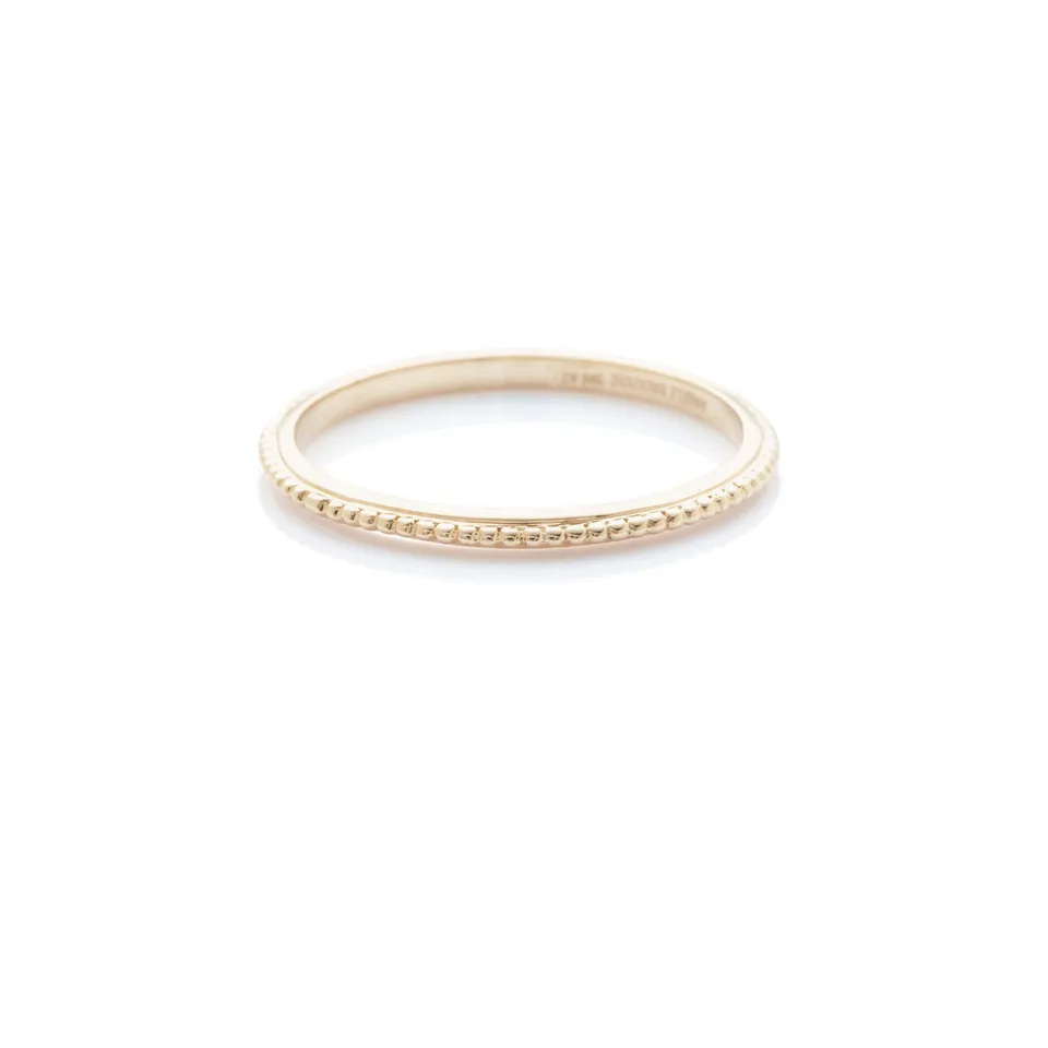 Angèle Brousse Georgia bague micro-perlée or