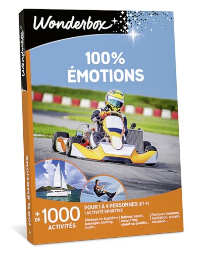 Wonderbox Sport & aventure 100% Émotions coffret cadeau sensations fortes