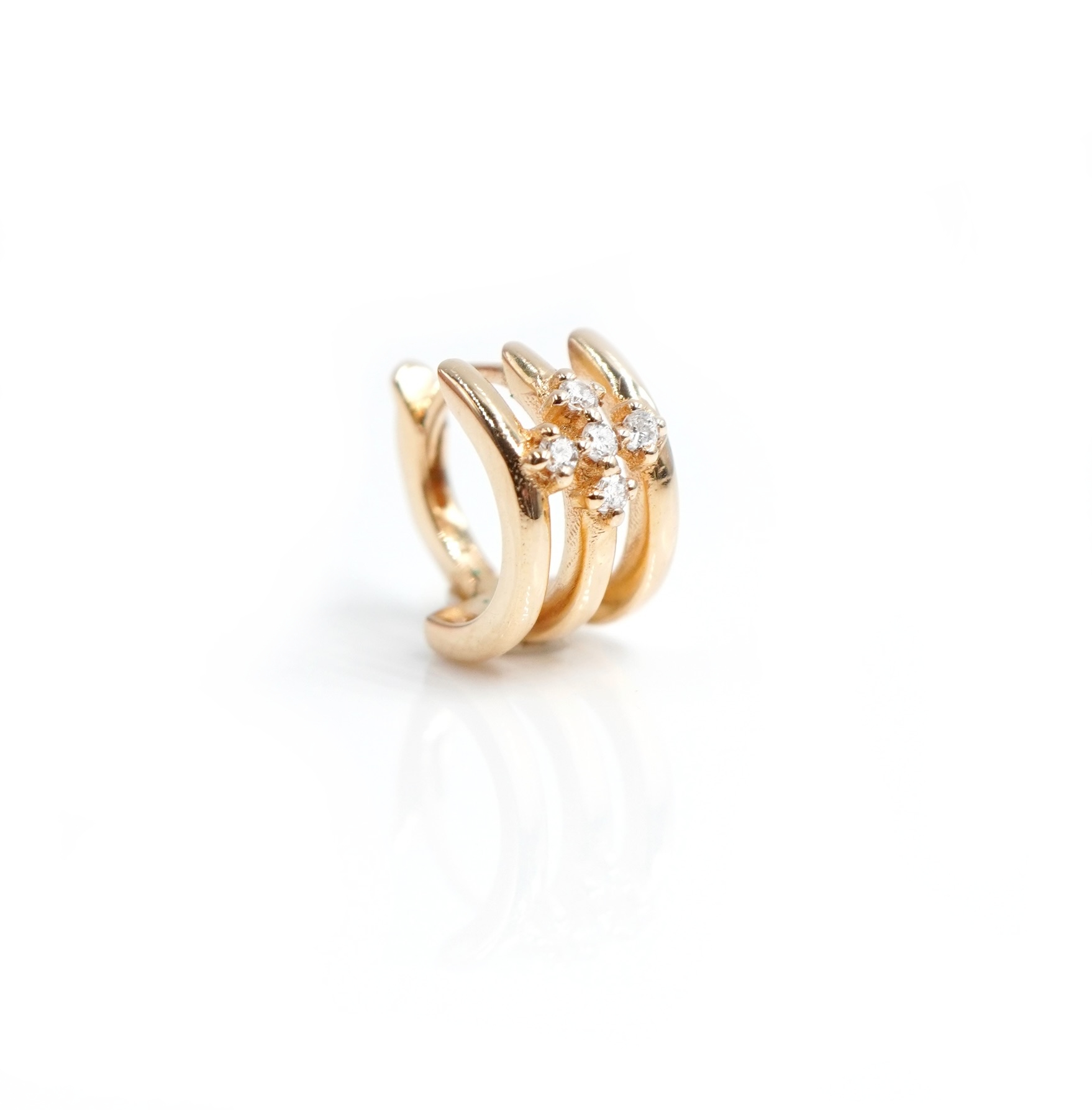 Angèle Brousse Eternity créole croix 3 anneaux or