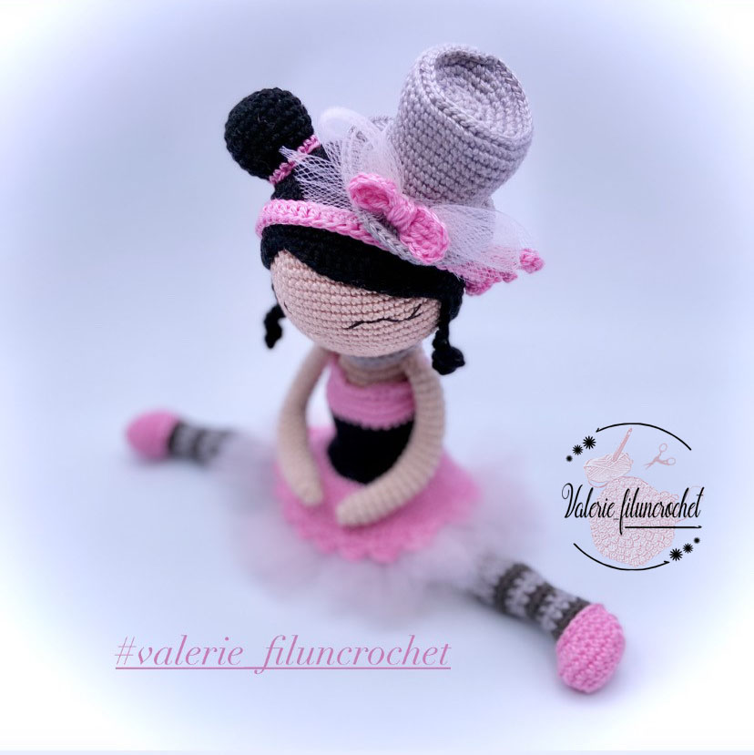 Valerie Fil un crochet Lucie danseuse tutoriel amigurumi poupée
