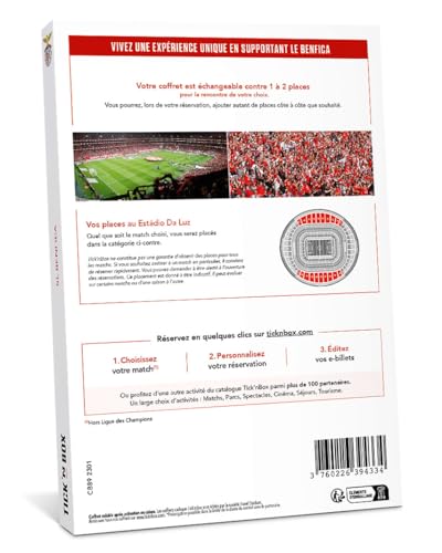 Wonderbox Évènements Sportifs SL Benfica coffret cadeau 2 pers match