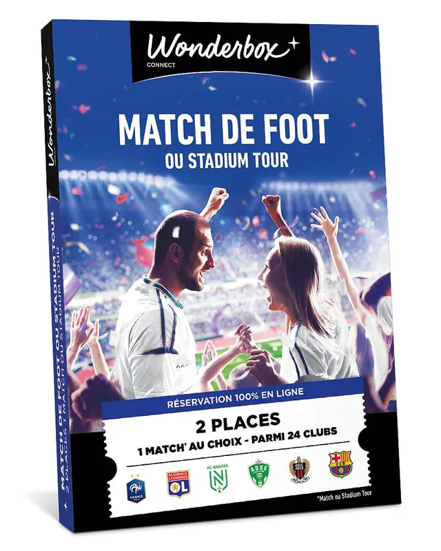 Wonderbox 100% Foot coffret cadeau match 2 pers Connect