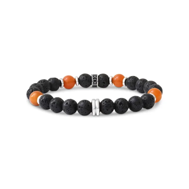 IKOBA Bracelets lave aventurine orange 8mm bracelet pierre