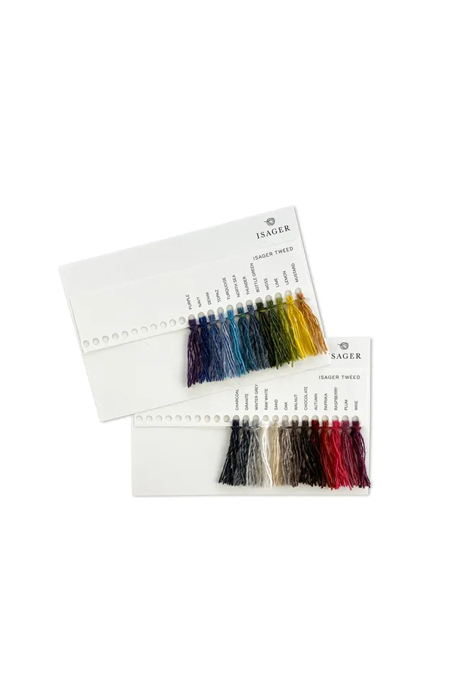 Isager Tweed Farvekort nuancier carte couleurs