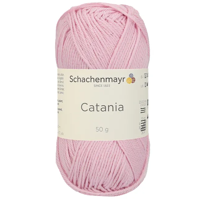 Schachenmayr Catania 0246 Rosa fil coton pelote