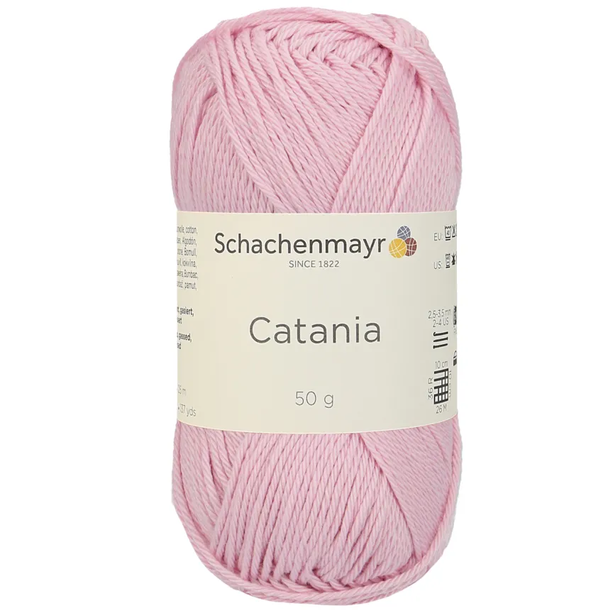 Schachenmayr Catania 0246 Rosa fil coton pelote